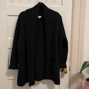 Vince charcoal pocket cardigan
